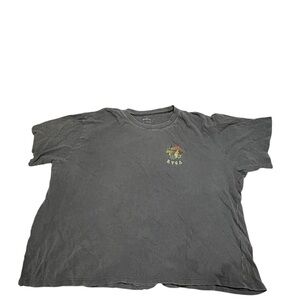 RVCA Gray oversized cropped T-Shirt